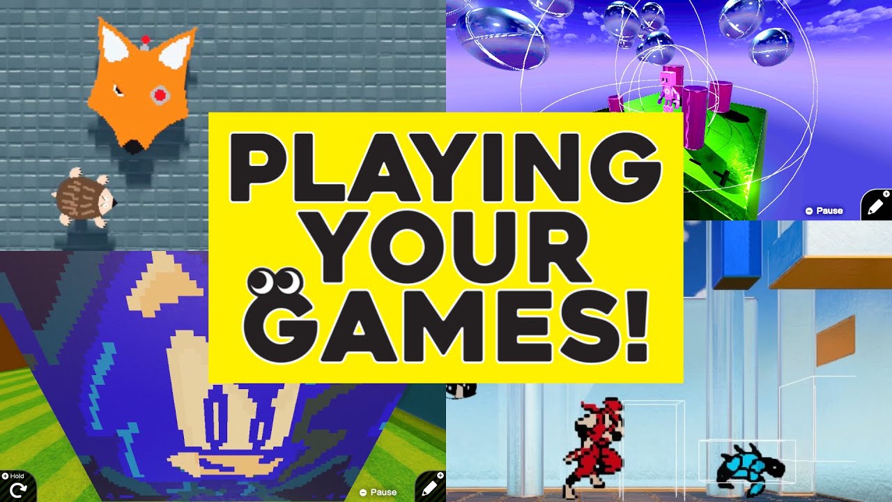 Playing Your Games! Game Builder Garage: Viewer Submitted Codes