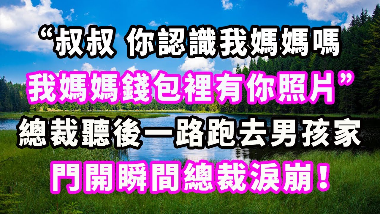 “叔叔，你認識我媽媽嗎，我媽媽錢包裡有你照片。”總裁聽後一路跑去男孩家，門開瞬間總裁淚崩！#爽文#大女主#現實情感#家庭