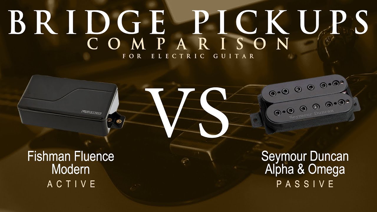 Fishman FLUENCE MODERN vs Seymour Duncan ALPHA & OMEGA - Bridge Pickup Guitar Tone Comparison Demo