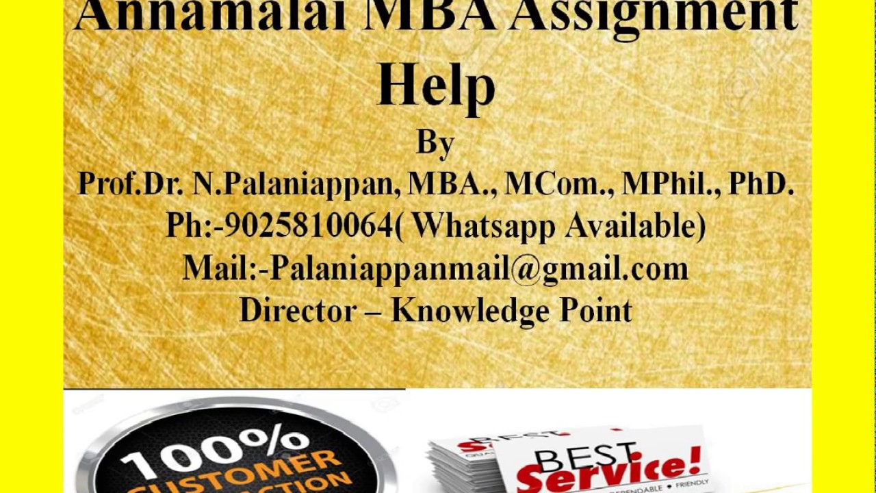 Annamalai MBA HRM Assignment 2019-2020 CALL  9025810064