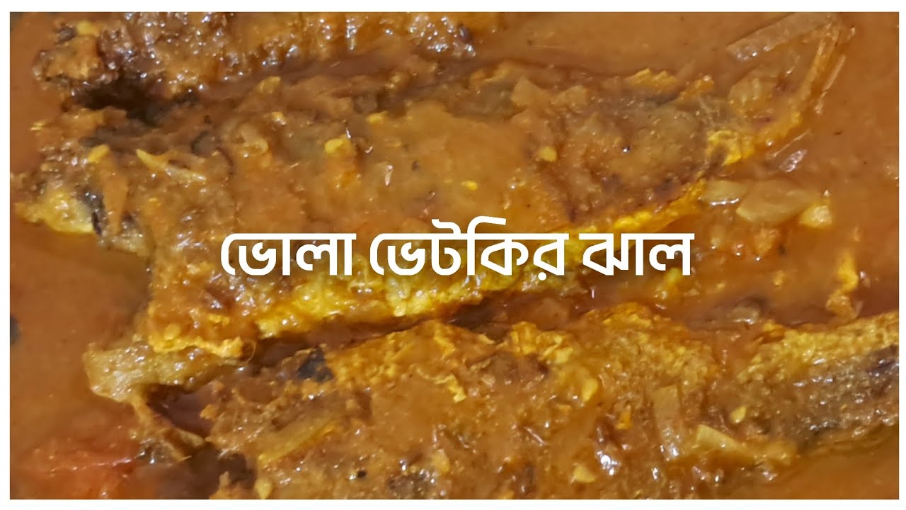 আঙুল চেটে খাবে সবাই! সেরা স্বাদে ভোলা ভেটকি মাছের ঝাল রেসিপি | Bhola Bhetki Macher Jhal |#recipe 