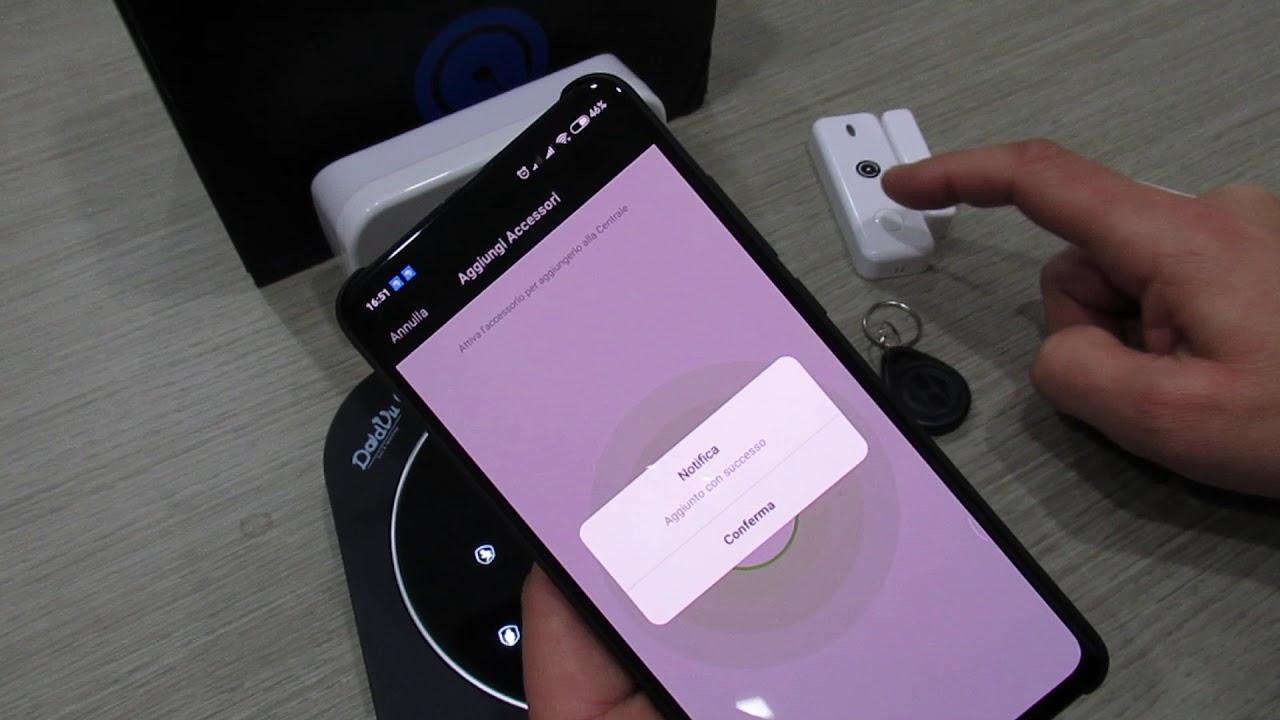 Kit Allarme   Antifurto Casa Dadvu DV 2AT   Inserimento Sensori ed accessori tramite App Smart Life