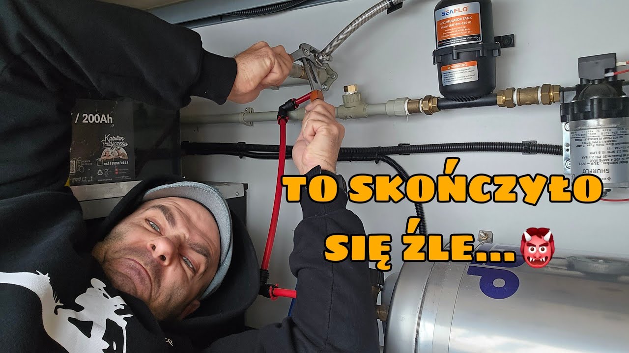 JA SAM, JA SAM! To nie mogło skończyć się dobrze 😁 "Przerabiam" instalację wodną w kamperze. 