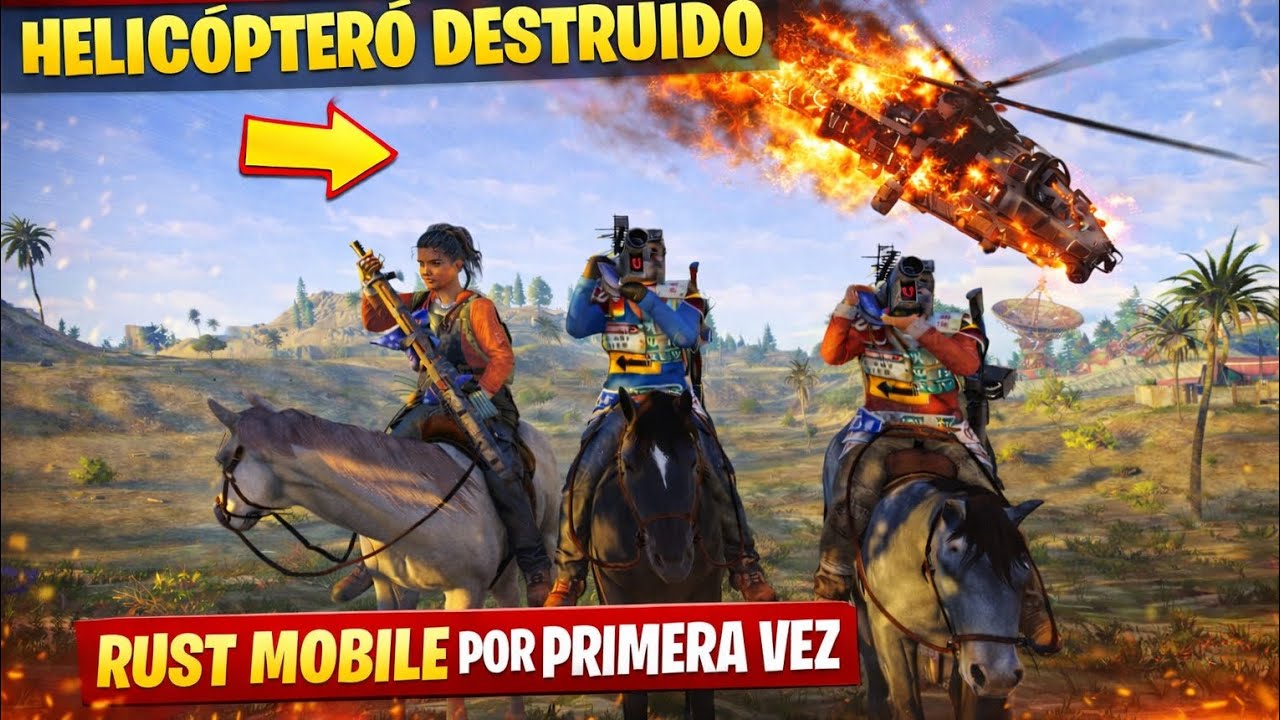 RUST MOBILE - Впервые уничтожили военный вертолет, и вот что получилось!! 😲
