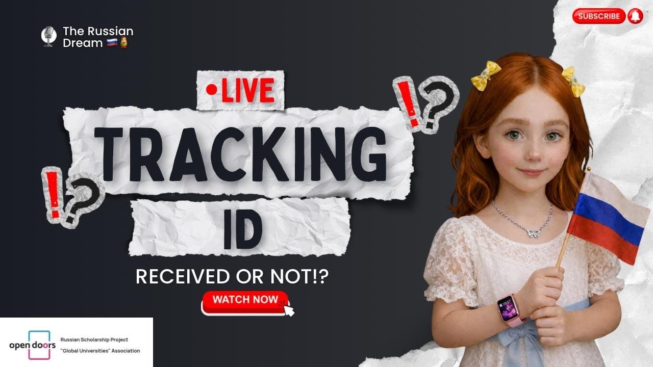 Tracking ID Number🔢|Ministry Of Education Russia📝|Open Doors Scholarship 2026🇷🇺🪆|Study in Russia🇮🇳🇵🇰