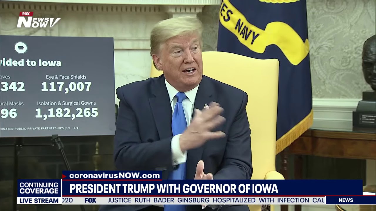 WHITE HOUSE MEETING: President Trump meets with Iowa Gov. Kim Reynolds