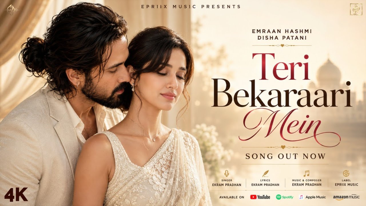 Teri Bekaraari Mein (Official Video) | Emraan Hashmi, Disha Patani | New Hindi Romantic Song 2026