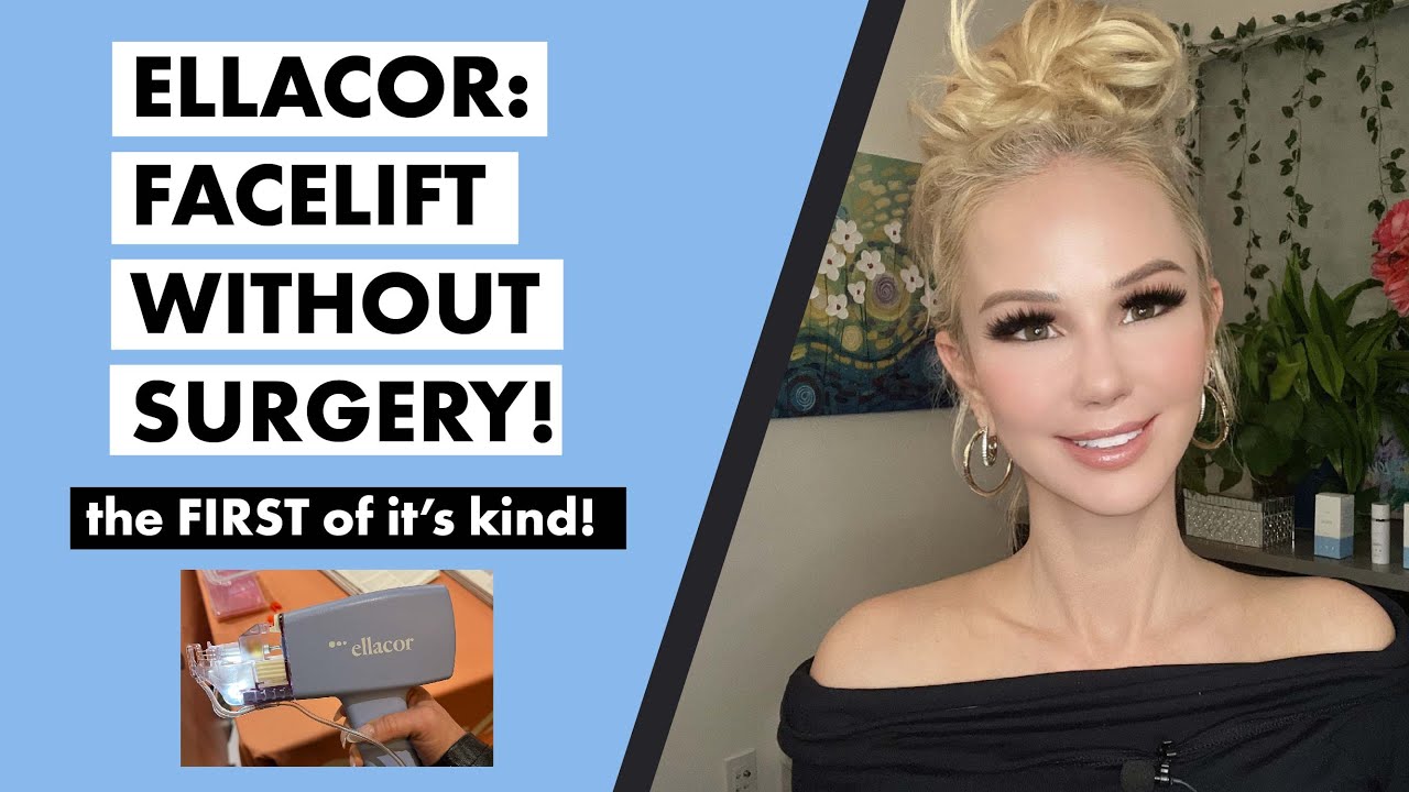 The world's FIRST non surgical facelift! Get rid of sagging face skin with ELLACOR!