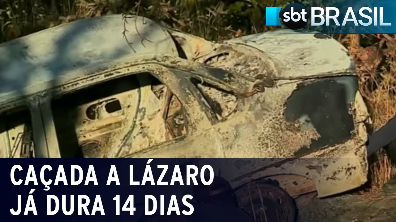 Polícia encontra carro incendiado e procura por digitais de Lázaro Barbosa | SBT Brasil (22/06/21)