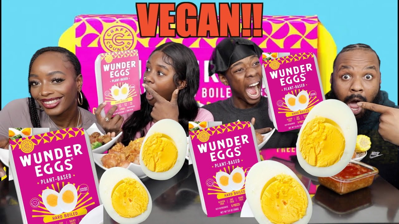 VEGAN HARD BOIL EGG WHATT!!| WUNDER EGG |TASTE TEST WITH VEGAN BOIL