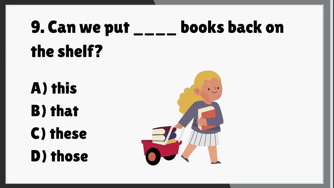 This | That | These | Those - Quiz