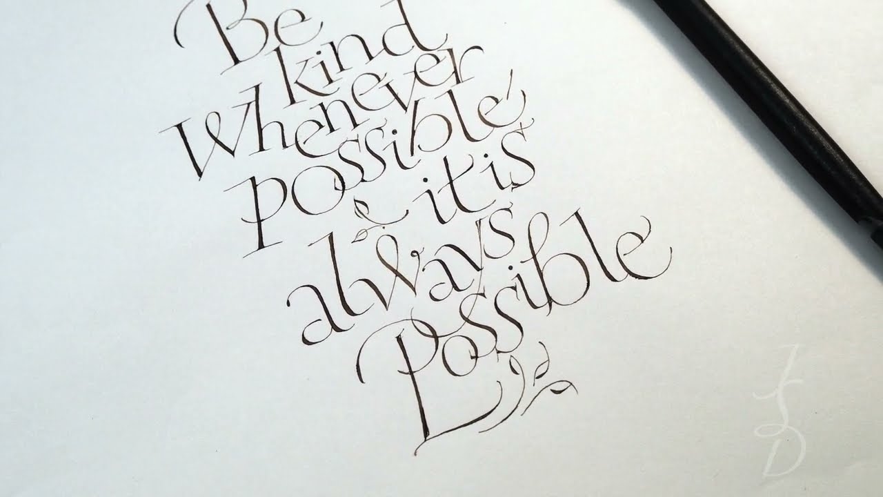 Calligraphy PointedPen Pressure/Release
