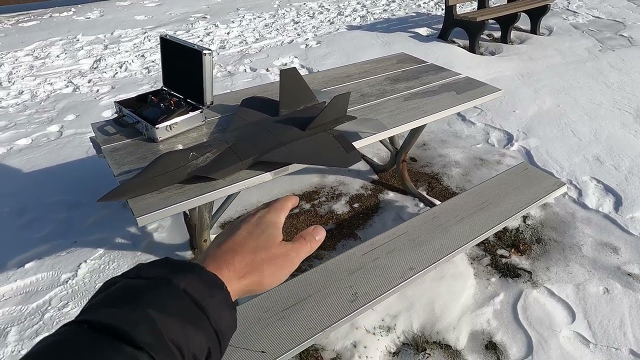 3d Printed F22 Raptor flight 2 (LOW AND SLOW) insane all around jet