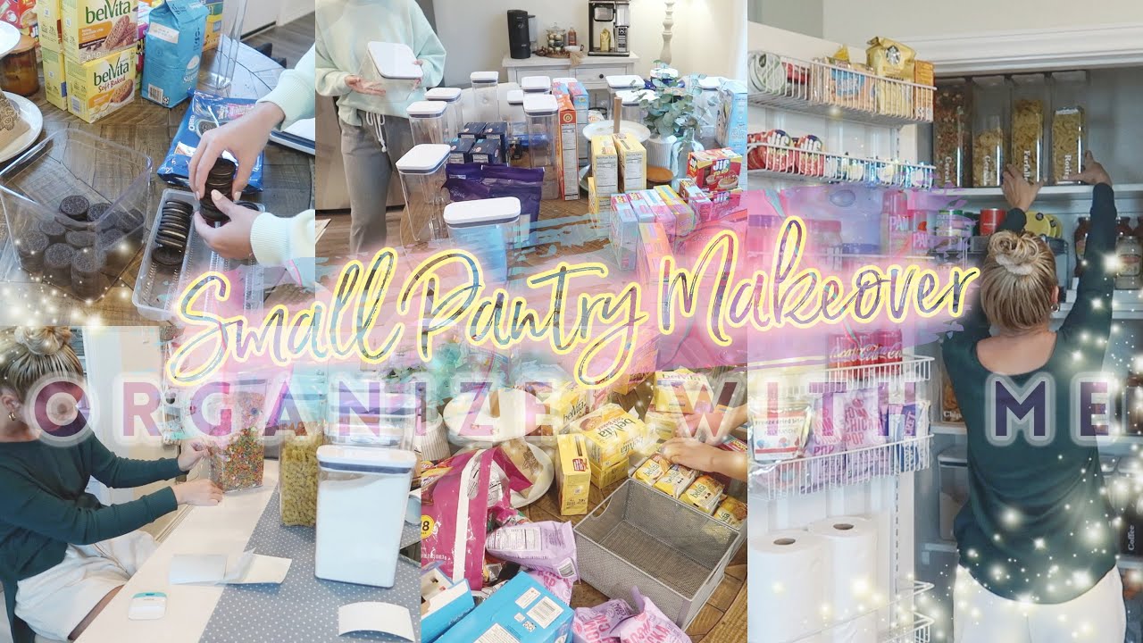 2021 SMALL PANTRY MAKEOVER//ORGANIZE WITH ME//CLEANING MOTIVATION