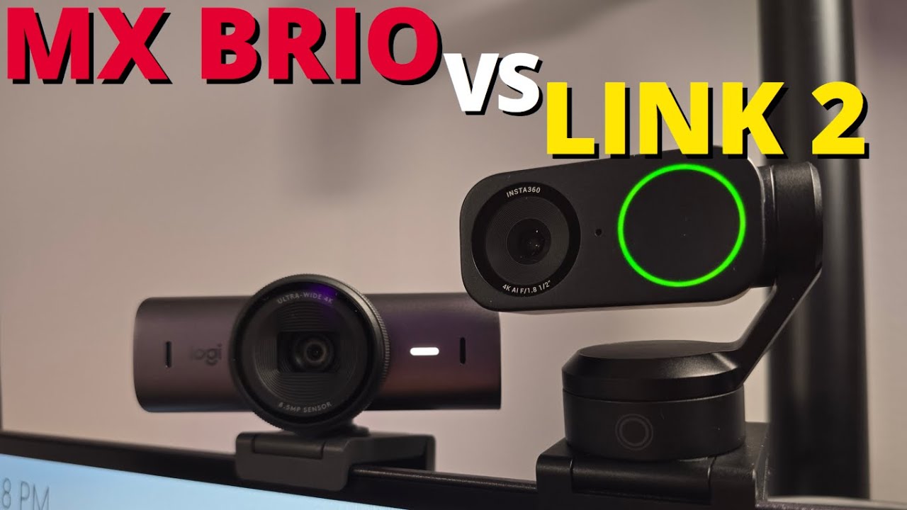 A 4K Webcam Showdown | Insta360 Link 2 vs Logitech MX Brio
