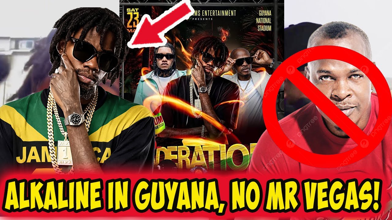 GUYANA FANZ SAY NO MR VEGAS, ALKALINE ABOUT TO SHUT IT DOWN, ALKALINE NEW SONG MAKE WOMAN INLOVE