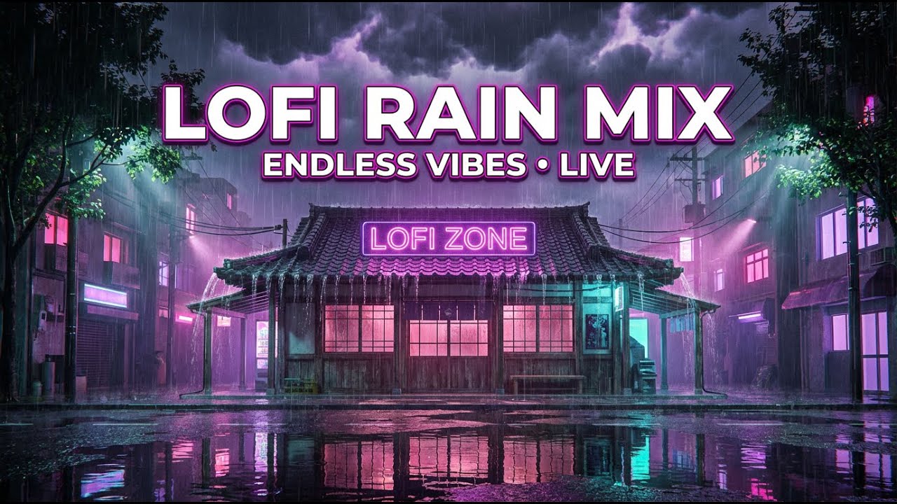 Lofi Rain Mix 🌧️ Endless Night Vibes | Live Chill Beats