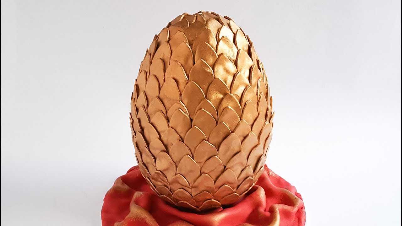 Golden Dragon Egg Cake (Game of Thrones)- Rosie's Dessert Spot