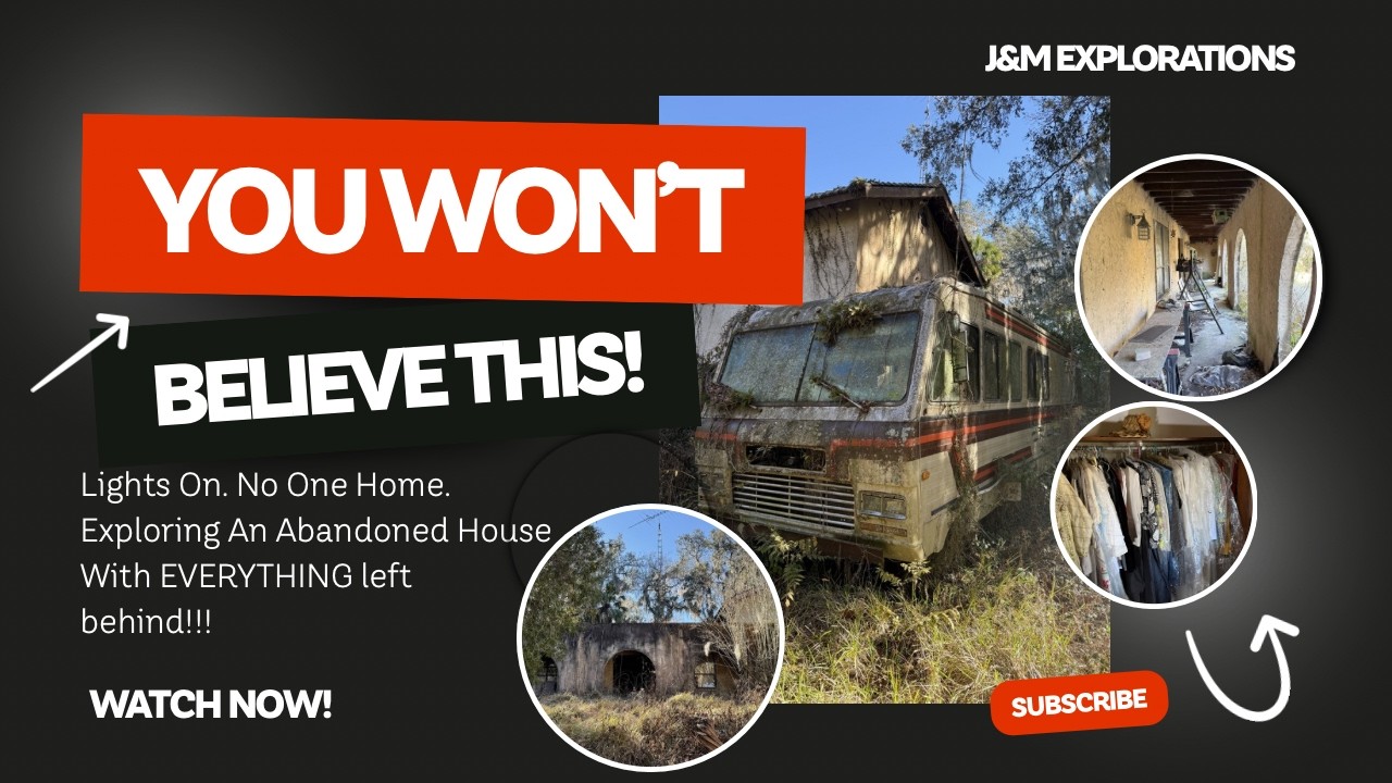 Exploring a Hidden Abandoned Home With Power | They left EVERYTHING Behind!!!