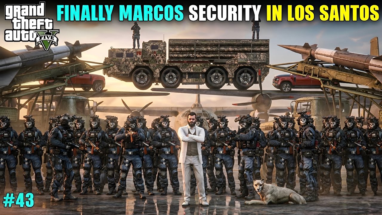 FINALLY MICHAEL SECURITY GUARDS ARE IN LOS SANTOS | GTA V GAMEPLAY #43