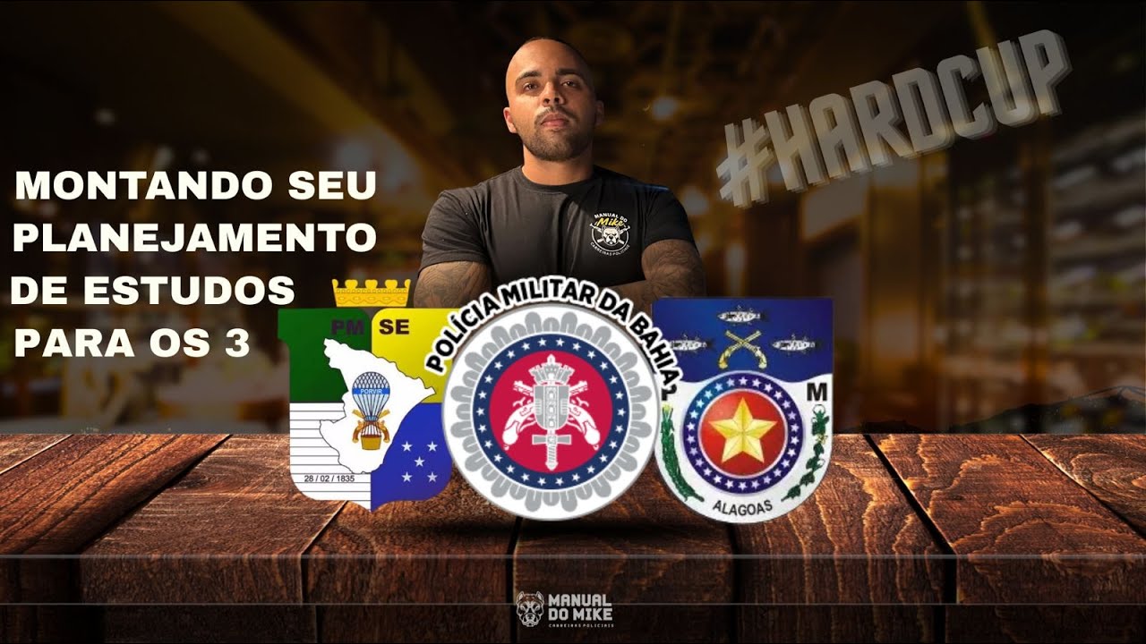 MONTANDO SEU PLANEJAMENTO DE ESTUDOS PARA PMSE, PMAL E PMBA - GABRIEL FERREIRA