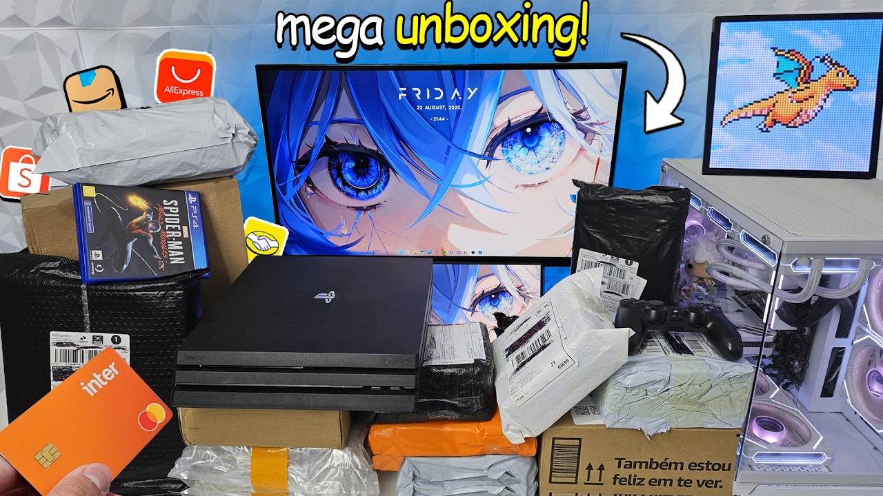 Mega Unboxing Coisas que Comprei na MELHOR Promoção do Mês! (Aliexpress, Amazon e mais...)