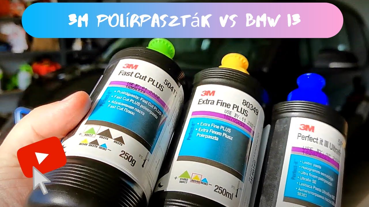 BMW i3 polírozása, 3M polírpasztákkal