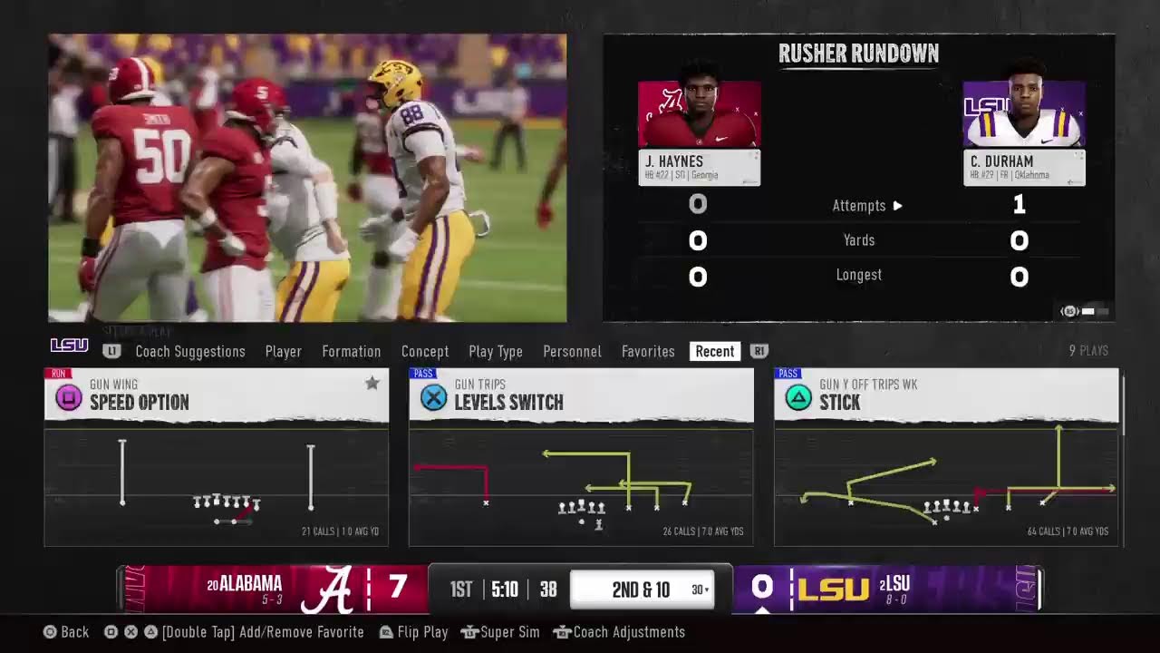 Lsu dynasty vs abama