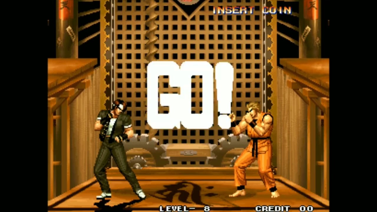 THE KING OF FIGHTERS 95 NEO GEO MVS ARCADE LEVEL 8 GORO DAIMON KYO KUSANAGI CLARK SEM FINAL