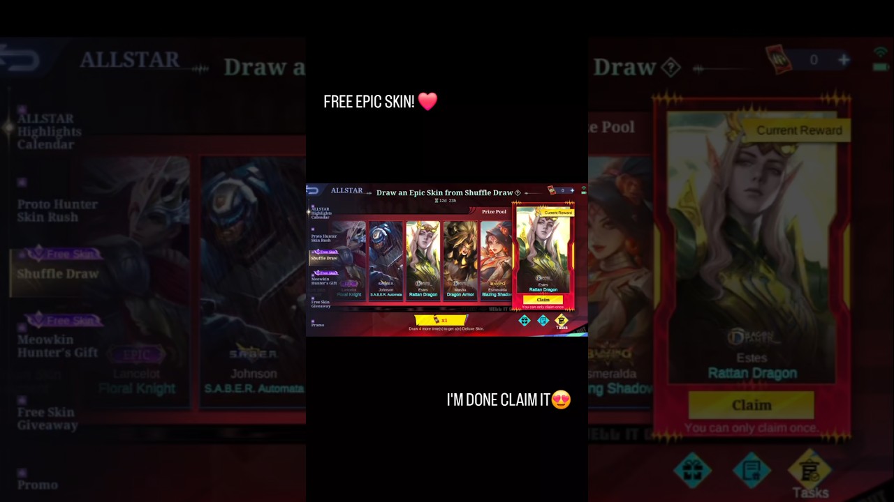 MLBB-I'M CHOOSE ESTES FREE SKIN 