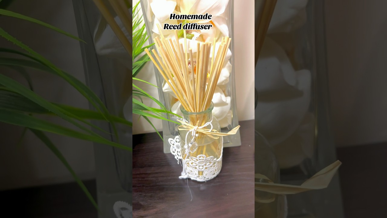 Easy HOMEMADE &ldquo;Reed&rdquo; diffuser   .. #diy #diffusers #youtube