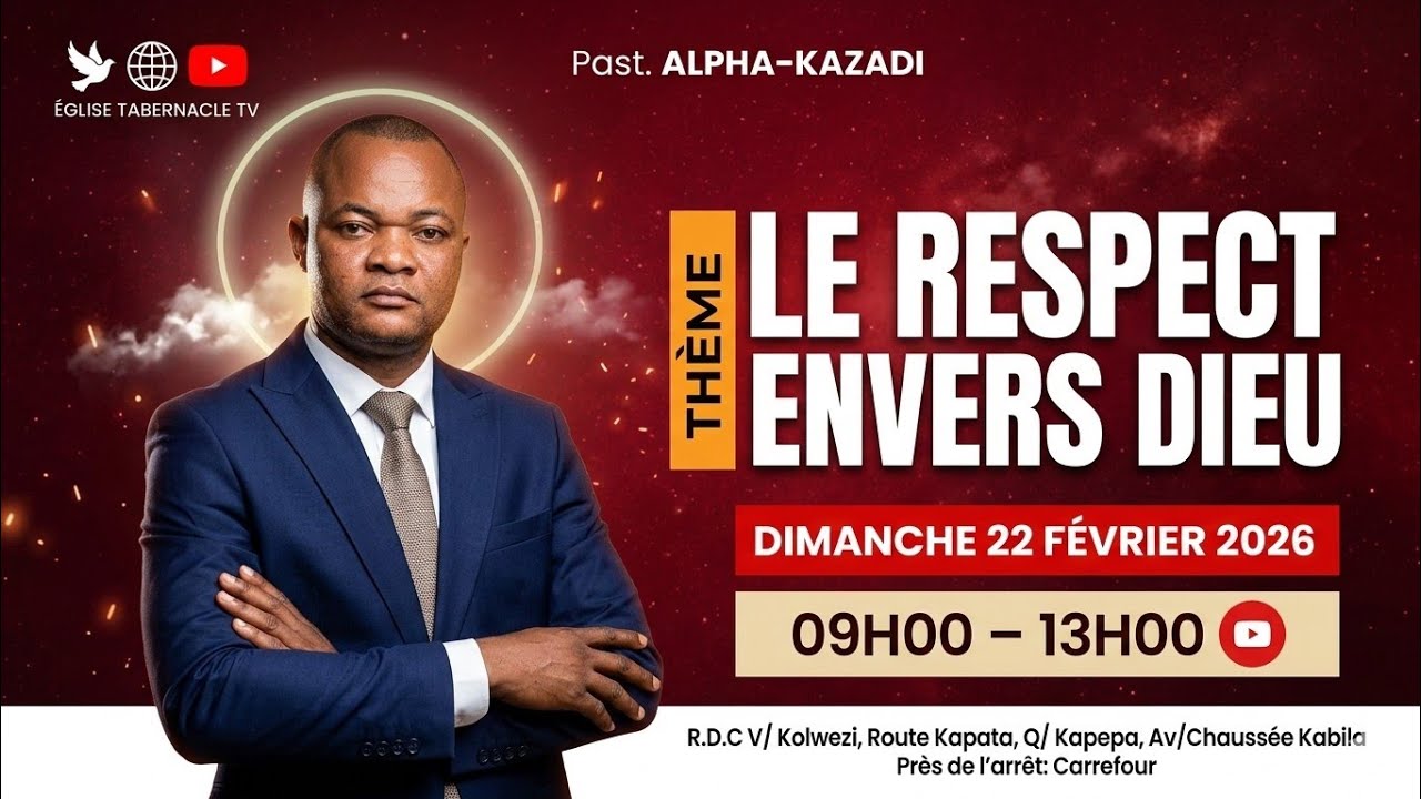 DIMANCHE 22.02.2026    SUJET : LE RESPECT ENVERS  DIEU.
