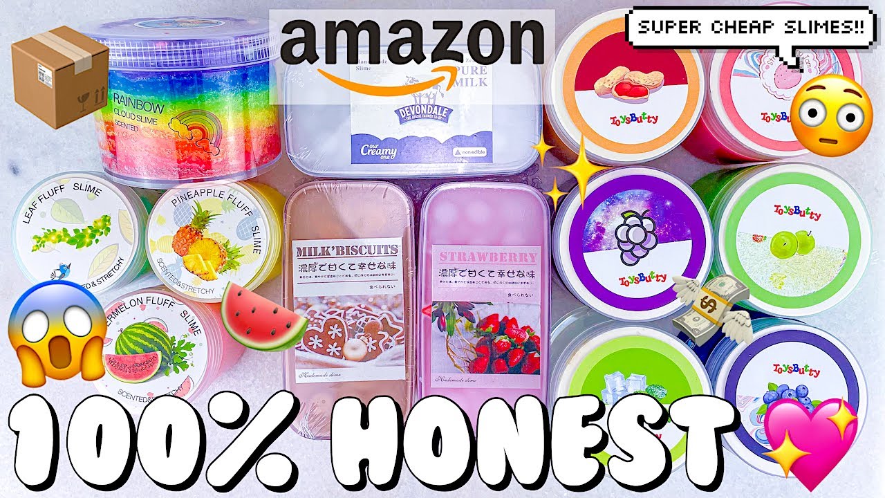 AMAZON SLIME REVIEW 💖 0 STARS VS 4 STARS! $3 SLIMES
