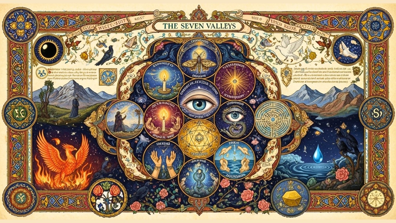 The 7 Valleys You Must Cross Before Awakening | Sufi Psychology Meets Jungian Depth