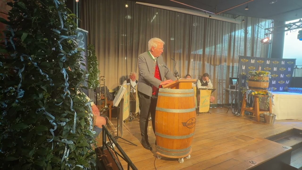 Aviator Starkbierfest 2026 Airbräu Tenne Teil 5: Derblecken Wolfgang Krebs als Edmund Stoiber