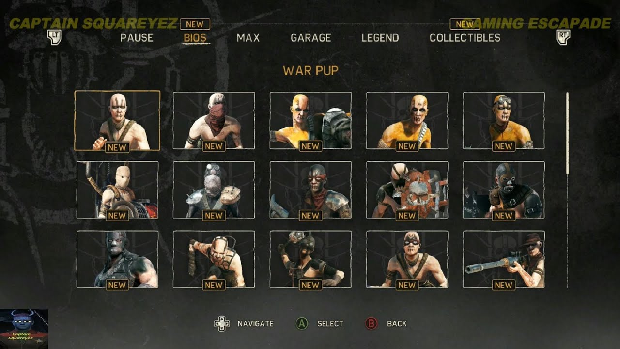 Mad Max - Scrotus Enemies Bios