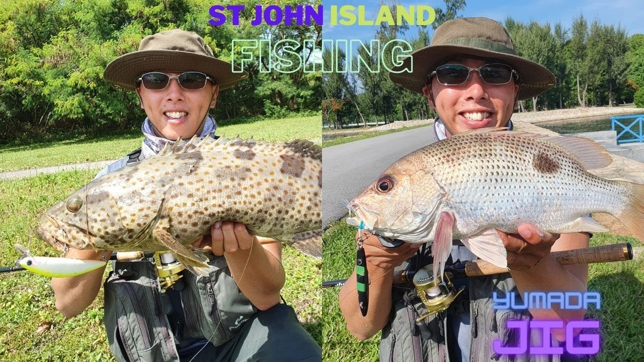 Shore jigging and Shore luring at St Johns/ Lazarus Island