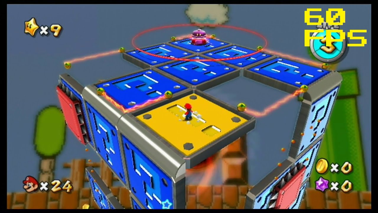 11. [60 FPS] Painting the Planet Yellow - Flipswitch Galaxy - Super Mario Galaxy
