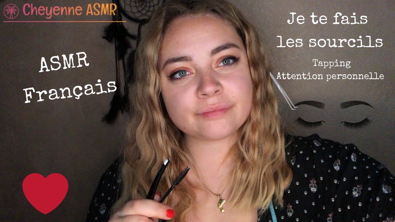 ASMR Français ▶︎ Je te fais les sourcils (Tapping, attention personnelle..) ♡