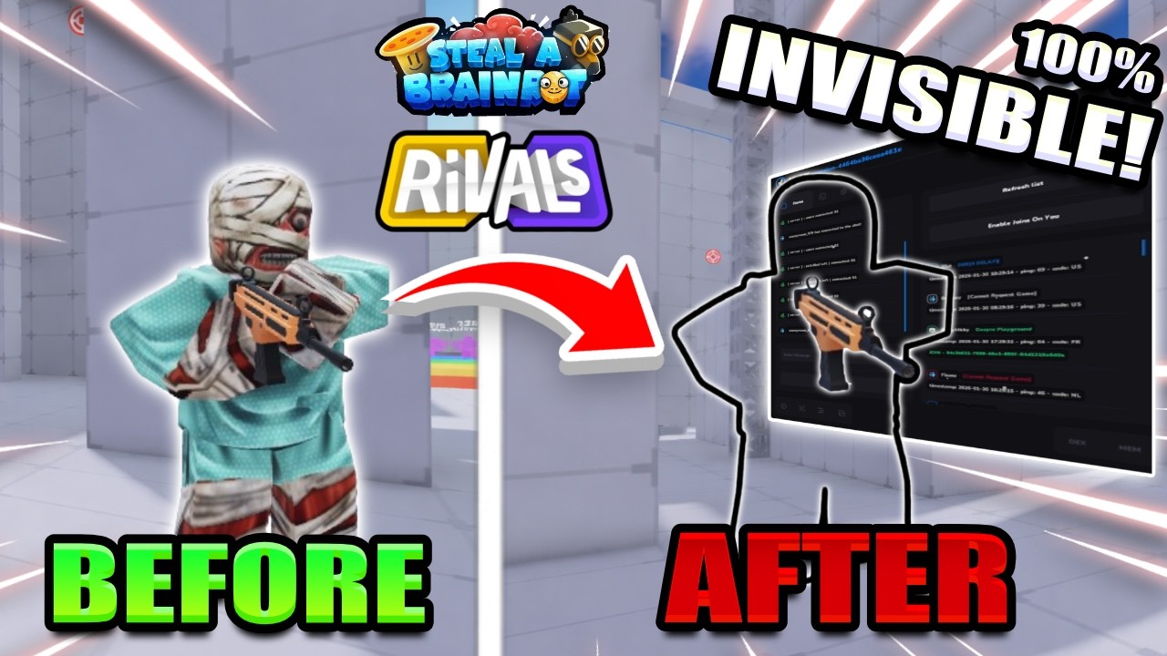 [НЕИСПРАВЛЕННОЕ ИЗМЕНЕНИЕ] Я стал полностью невидимым в Roblox Rivals…