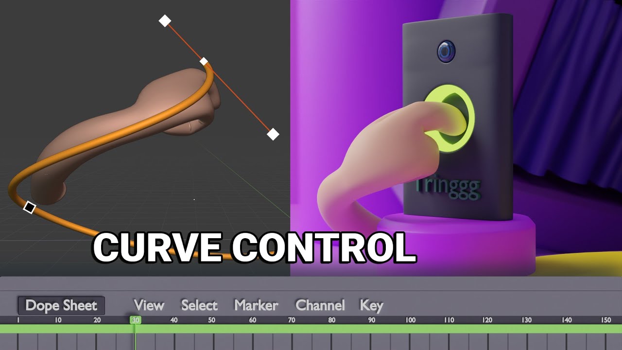 Creating Smooth Bone Animations in Blender Using Bezier Curves