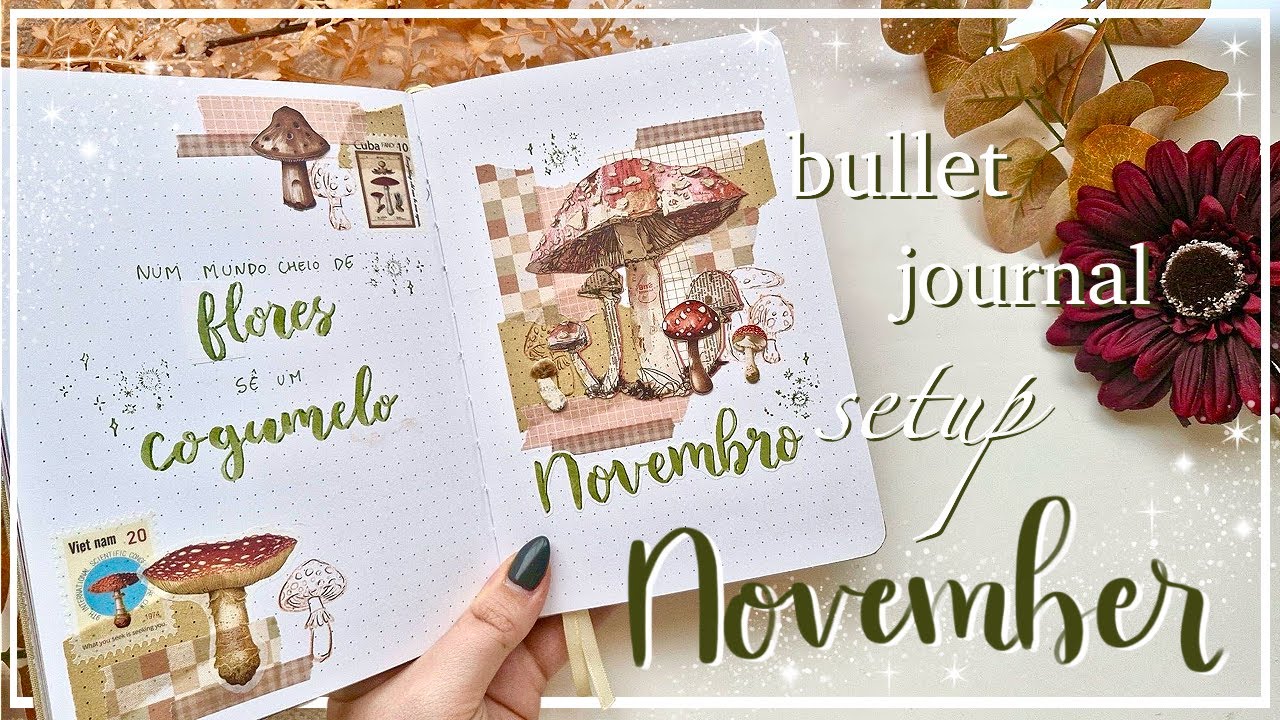 November 2025 | PLAN WITH ME | Mushrooms Theme 🍄 Bullet Journal Setup