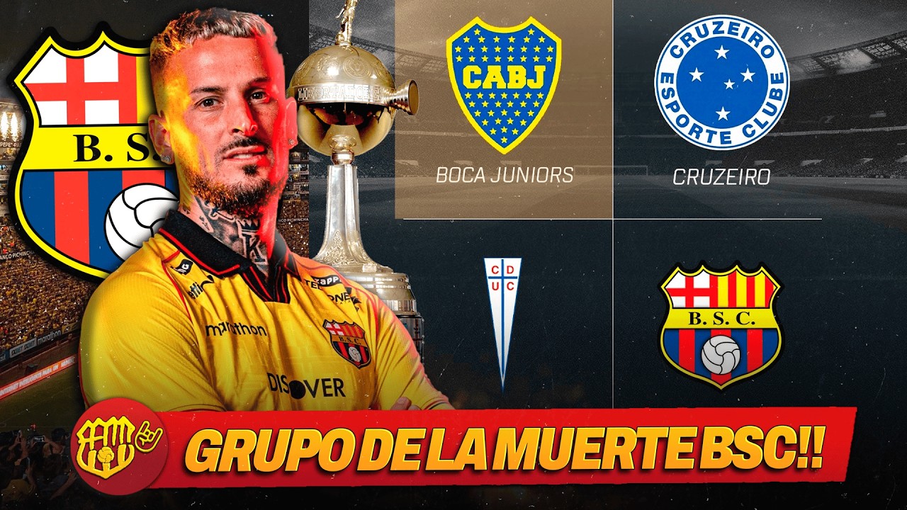 🚨El GRUPO DE LA MUERTE? 🔥BOCA CRUZEIRO U CATOLICA los rivales de BARCELONA Libertadores