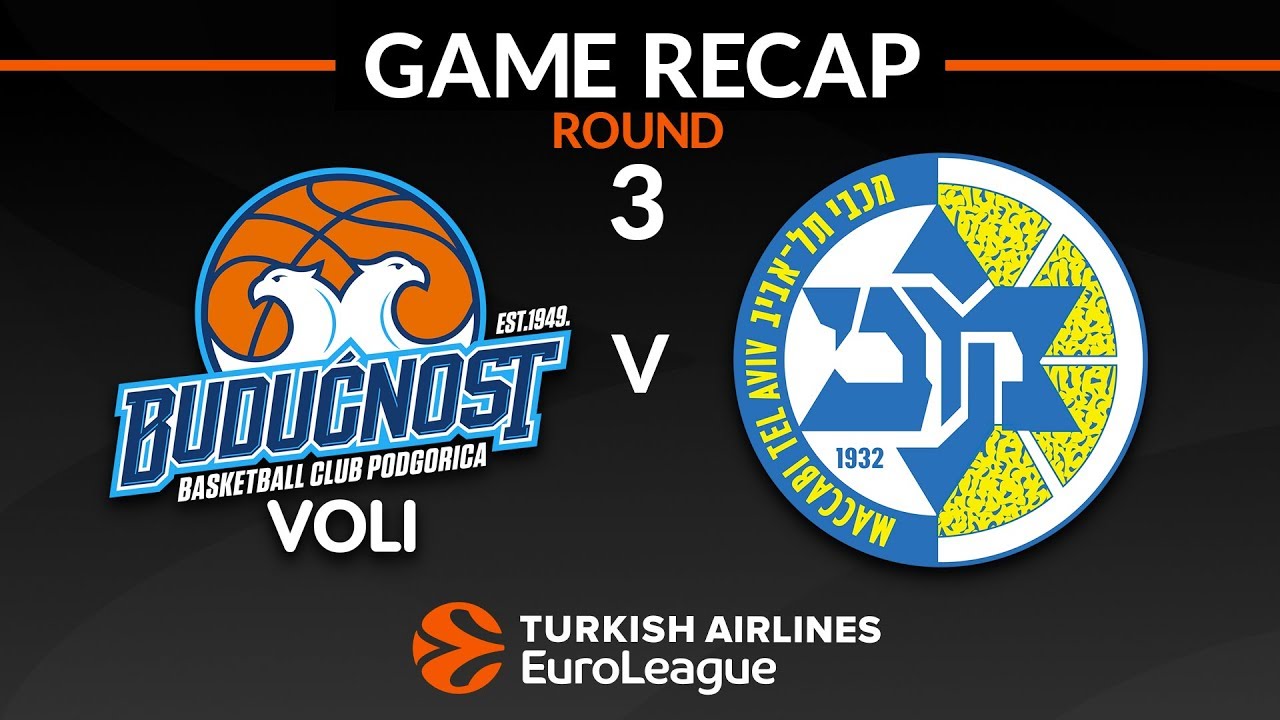 Highlights: Buducnost VOLI Podgorica - Maccabi FOX Tel Aviv