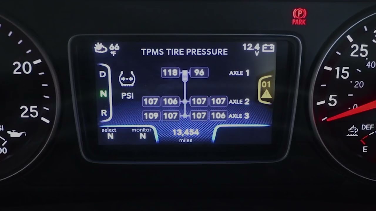Tire Pressure Monitoring System (TPMS) In Your International® LT® Series.