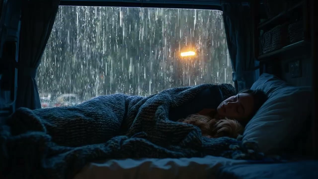 🌧️ Gentle Night Rain for Deep Sleep | Relaxing Rain Sounds & White Noise
