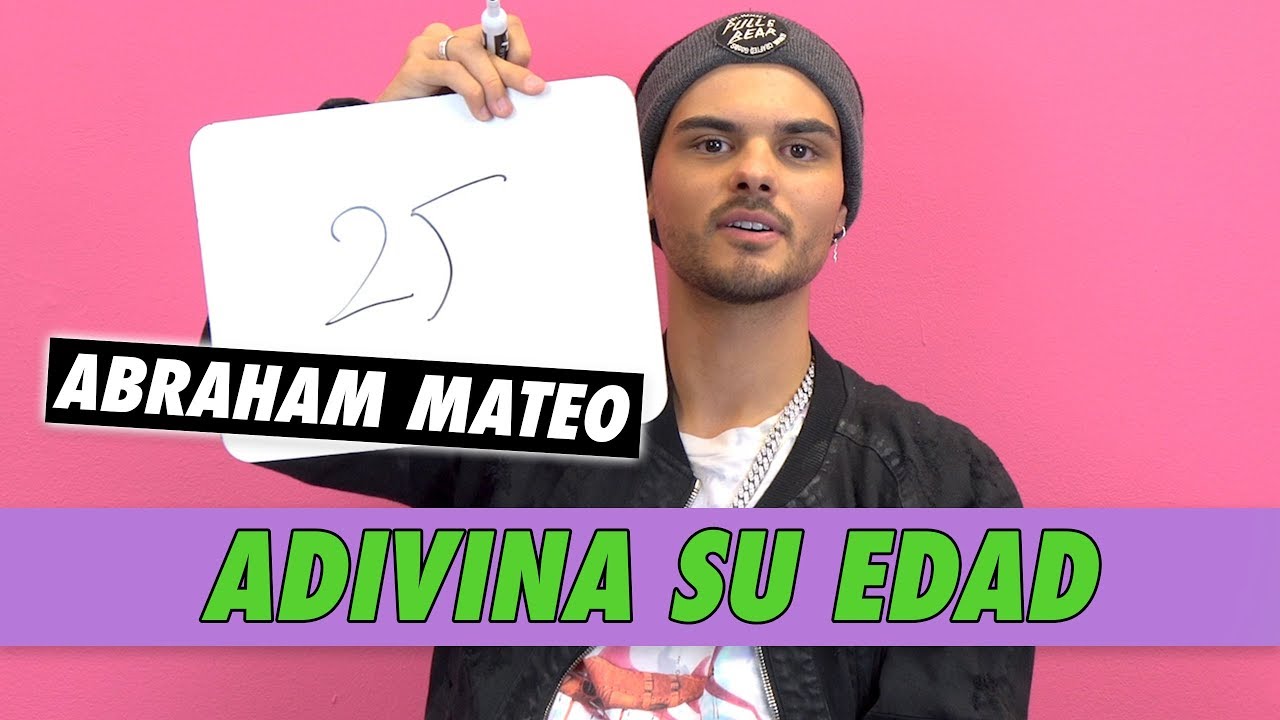 Abraham Mateo -  Adivina Su Edad
