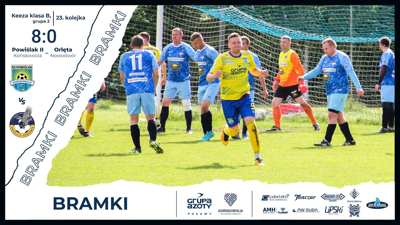 Powiślak II Końskowola &ndash; Orlęta Nowodw&oacute;r 8:0 (bramki) #rezerwy | Sezon 2021/2022
