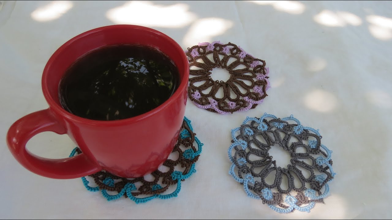 Needle Tatting Coaster
