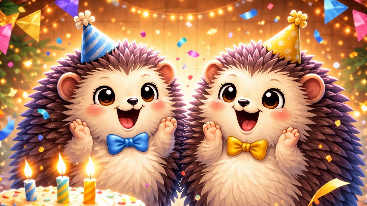 [Children's Story Song] The Hedgehog Twins - A Birthday Surprise!